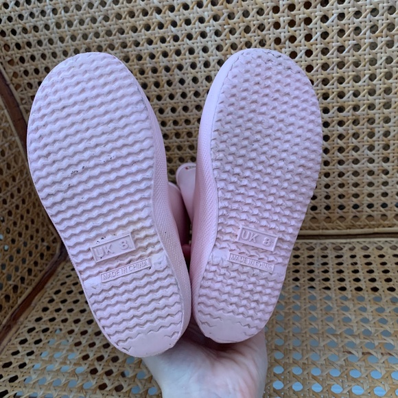 Girls Hunter Light Pink Pearl Iridescent Rain Boots Toddler 9 - Picture 5 of 7